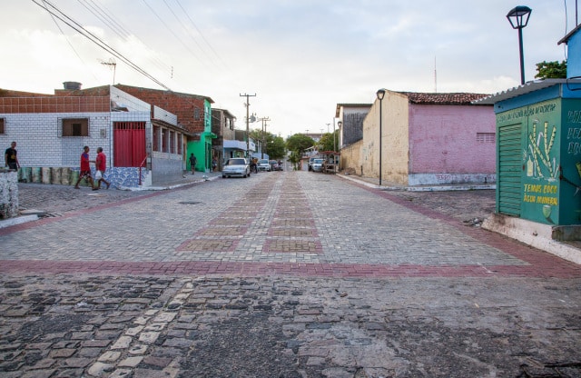 rua verde, Alamed Pe Sabino, terminada perto da Igreja  - Foto Nicole Miescher