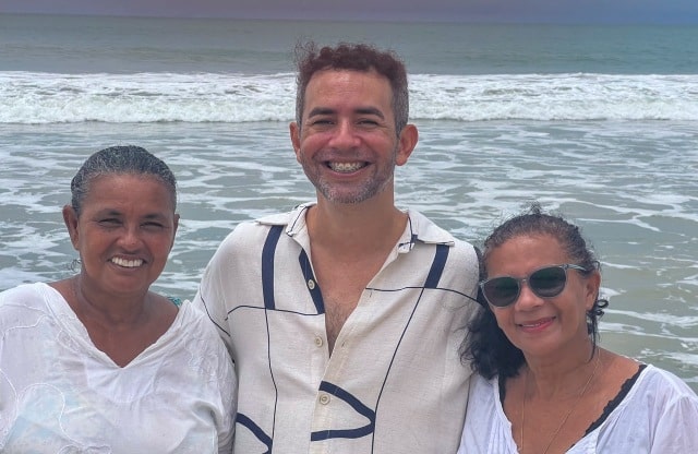 Edilsa, Júnior e Josélia em Pium