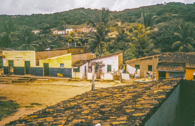 vista do 1º  andar do Centro Socio sobre a rua Joao XXIII hoje Alameda Pe Sabino 1987_Foto Raboud