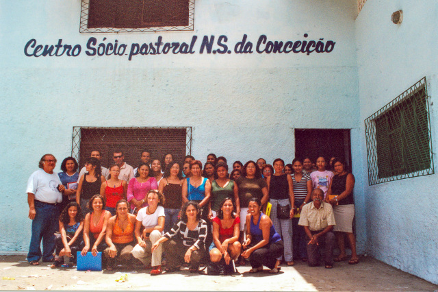 Sabino com professores e outros 10.3.2006 - Foto Nicole Miescher