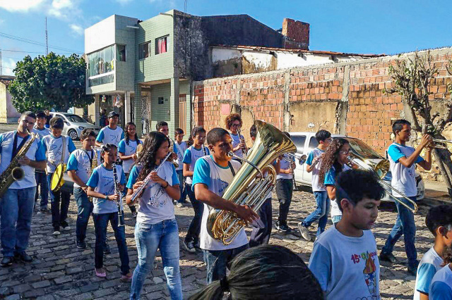 Banda Filarmonica na Alameda Pe Sabino 2017 - Foto Nicole Miescher