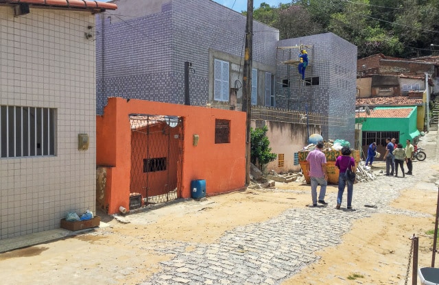 Construção da Escola de Música  - Foto Nicole Miescher