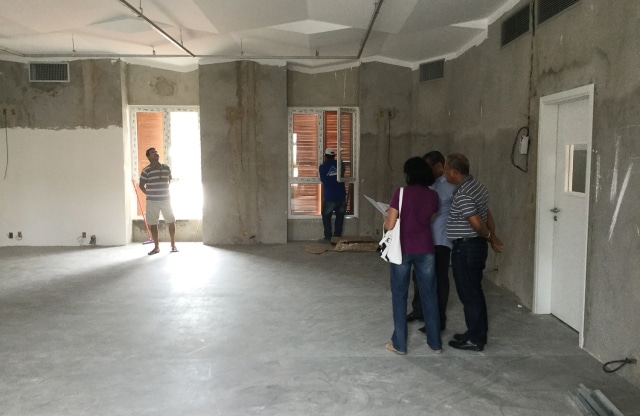 Construção da Escola de Música  - Foto Nicole Miescher