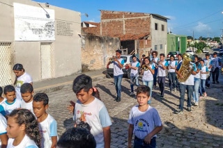 banda filarmonica na Alameda Pe Sabino 2017 - Foto Nicole Miescher