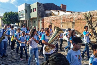 banda filarmonica na Alameda Pe Sabino 2017 - Foto Nicole Miescher
